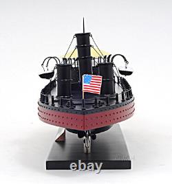 USS Monitor Civil War Ironclad Wooden Ship Scale Model 24 US Navy Warship Boat