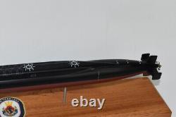 USS Nebraska Big Red SSBN-739 Submarine, Navy, Scale Model, Mahogany, 20 inch, Ohio