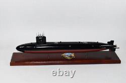 USS Pogy SSN-647 Submarine Model, US Navy, Scale Model, Mahogany, Sturgeon Class