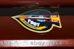 USS Pogy SSN-647 Submarine Model, US Navy, Scale Model, Mahogany, Sturgeon Class
