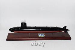 USS Silversides SSN-679 Submarine Model, US Navy, Scale Model, Mahogany