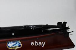 USS Silversides SSN-679 Submarine Model, US Navy, Scale Model, Mahogany