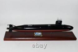 USS Silversides SSN-679 Submarine Model, US Navy, Scale Model, Mahogany