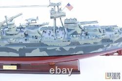 USS TEXAS BB-35 Model Ship Camouflage color, Wooden Ship Model is for Sale