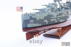 USS TEXAS BB-35 Model Ship Camouflage color, Wooden Ship Model is for Sale