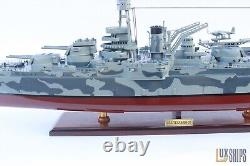 USS TEXAS BB-35 Model Ship Camouflage color, Wooden Ship Model is for Sale