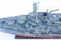 USS TEXAS BB-35 Model Ship Camouflage color, Wooden Ship Model is for Sale