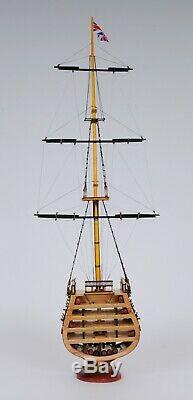 USS Victory Cross Section Tall Ship 35.25 Built Wood Model Boat Assembled