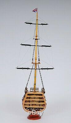 USS Victory Cross Section Tall Ship 35.25 Built Wood Model Boat Assembled