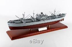 US Navy Liberty Class Naval Cargo Ship MBRLIBTR Wood WWII Model Boat Assembled