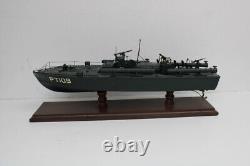 US Navy Torpedo Elco PT 109 Boat Model, Wood / Plastic Pre Built Handmade 24