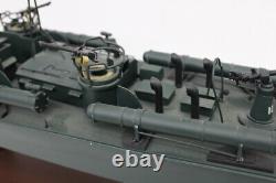US Navy Torpedo Elco PT 109 Boat Model, Wood / Plastic Pre Built Handmade 24