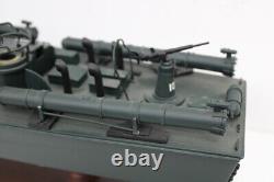 US Navy Torpedo Elco PT 109 Boat Model, Wood / Plastic Pre Built Handmade 24