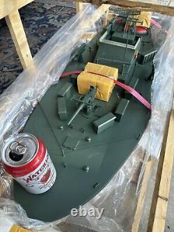 US Navy Torpedo Fast PTF Boat Model, Wood / Metal Pre Built Handmade, 40 122