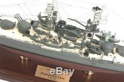 US Navy USS Arizona BB-39 Desk Display Battleship Ship 20.25 Boat Wood Model