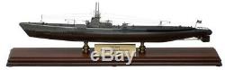 US Navy USS Barb Gato Class Desk Display Submarine Sub 1/150 Wood ES Boat Model