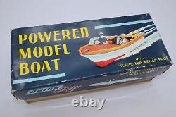 Union Craft Powered Model Boat wood + plastic Japan 1950s CLEAN screen used