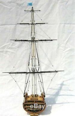 Uss Constitution Nautical Ship Scale 1x75 Model Boat Old Wooden Assembled Kit