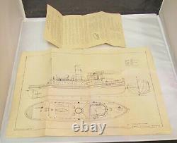VINTAGE 1938 MARINE MODELS #1081 SEA GOING TUGBOAT-WOODEN withINSTRUCTIONS & O, BOX