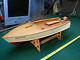 Vintage Toy Boat Model Wood Toy Electric Motor Japan Old Early