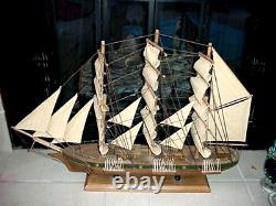 VNTG 33 Assembled 3-D WOOD Large SAILING SHIP Sail Boat Model Craft Toys Gift