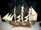 Vntg 33 Assembled 3-d Wood Large Sailing Ship Sail Boat Model Craft Toys Gift
