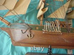 VNTG 33 Assembled 3-D WOOD Large SAILING SHIP Sail Boat Model Craft Toys Gift