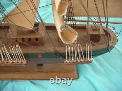 VNTG 33 Assembled 3-D WOOD Large SAILING SHIP Sail Boat Model Craft Toys Gift