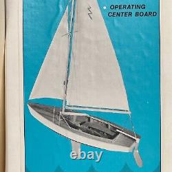 VTG Dumas Boat Lightning Sailboat Model Kit Number 1110 19 Tall New Sealed USA