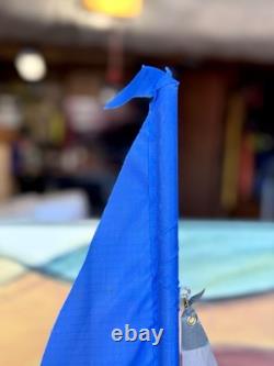 VTG LG Wooden Sailboat Model Pond Yacht Boat Nautical Decor 22 Tall Weighted