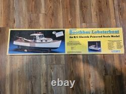 VTG NOS Midwest Boothbay Lobster Boat R/C Balsa Model Boat Kit No. 964 30 Hull
