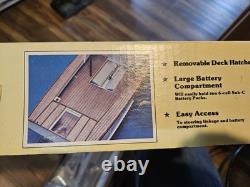 VTG NOS Midwest Boothbay Lobster Boat R/C Balsa Model Boat Kit No. 964 30 Hull