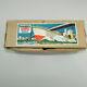 Vtg Rico Battery Operated Wooden Model Boat In Original Box Japan #56001
