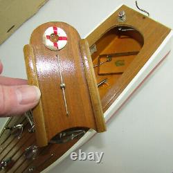 VTG Rico Battery Operated Wooden Model Boat in Original Box Japan #56001