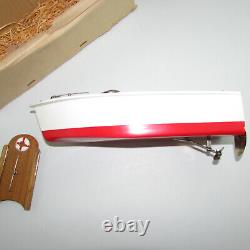 VTG Rico Battery Operated Wooden Model Boat in Original Box Japan #56001