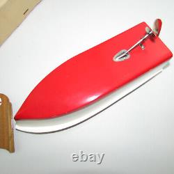 VTG Rico Battery Operated Wooden Model Boat in Original Box Japan #56001