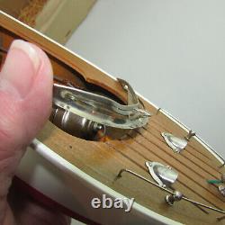 VTG Rico Battery Operated Wooden Model Boat in Original Box Japan #56001