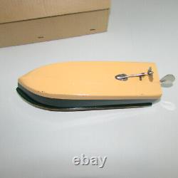VTG Rico Battery Operated Wooden Model Boat in Original Box Japan Works #56003