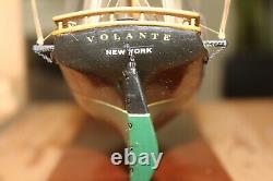 VTG. Volante Wooden Sailing Boat handmade MODEL 1950'S WOODEN BOX