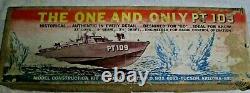 VTG Wooden Model Boat Kit Dumas 1233 US Navy PT109 33 JFK Original USA