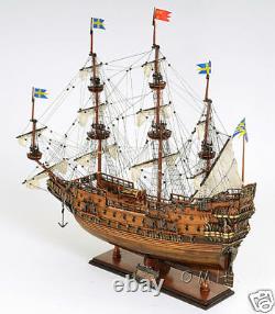Vasa 1628 Wasa Swedish Wooden Tall Ship Model 38 Sailboat Built Boat New