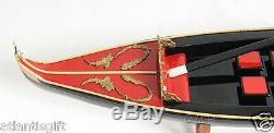 Venetian Gondola Italian Rowing Boat 23 Built Wooden Model Ship Assembled