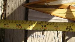 Very Fine Quality Planked Model Sailboat Sloop 28L 34T all Brass Fittings