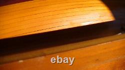 Very Fine Quality Planked Model Sailboat Sloop 28L 34T all Brass Fittings