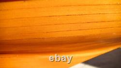 Very Fine Quality Planked Model Sailboat Sloop 28L 34T all Brass Fittings