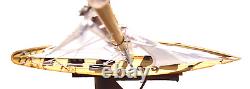 Very Fine Quality Planked Model Sailboat Sloop 28L 34T all Brass Fittings