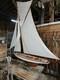 Very Large Vintage Or Antique Handmade Sailboat Model Sailing Ship 67 Inches