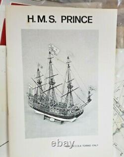 Very Old Rare Aeropiccola HMS Prince Vascello Inglese 1670 Ship Wood Model 1140