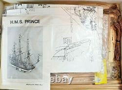 Very Old Rare Aeropiccola HMS Prince Vascello Inglese 1670 Ship Wood Model 1140