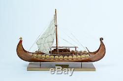 Viking Clinker Built 16 Handcrafted Wooden Boat Model